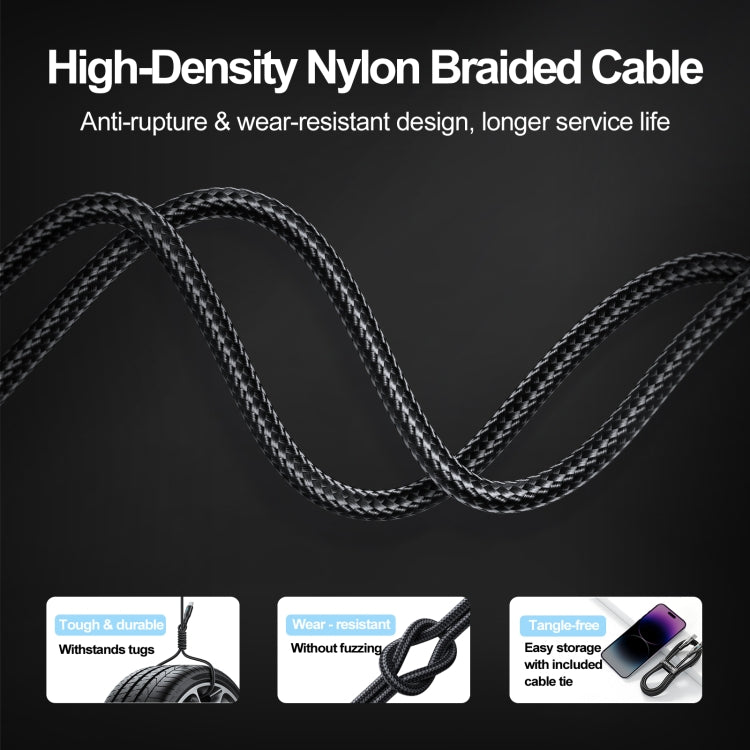 JOYROOM S-UC027A10 Extraordinary Series 3A USB-A to USB-C / Type-C Fast Charging Data Cable, Type-C, 1.2m SUNSKY