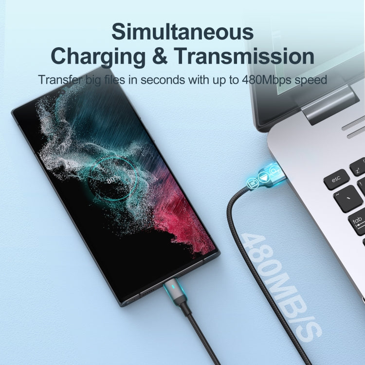 JOYROOM S-UC027A10 Extraordinary Series 3A USB-A to USB-C / Type-C Fast Charging Data Cable, Type-C, 1.2m SUNSKY