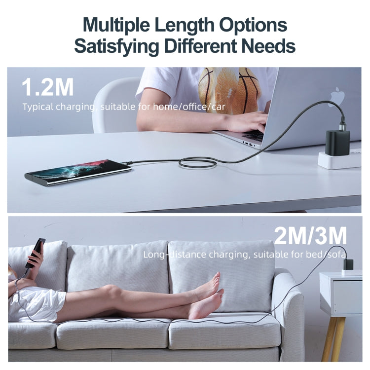 JOYROOM S-UC027A10 Extraordinary Series 3A USB-A to USB-C / Type-C Fast Charging Data Cable, Type-C, 1.2m SUNSKY