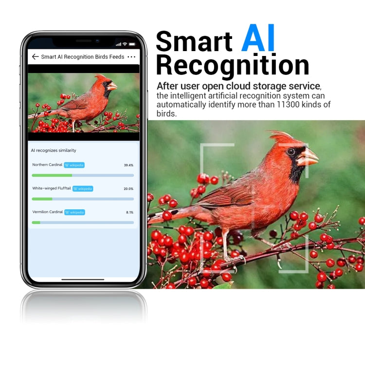 ESCAM PT389 IP66 Waterproof 2MP PIR Motion Detection Two-way Audio Night Vision WiFi Camera with AI Bird Recognition Bird Watching House, PT389 SUNSKY