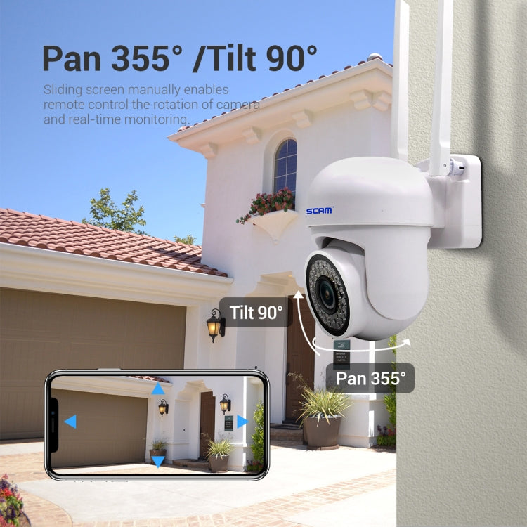 ESCAM PVR007 3MP Smart HD WiFi Camera Support Full Color Night Vision / Motion Detection / Sound Alarm / TF Card, PVR007 SUNSKY