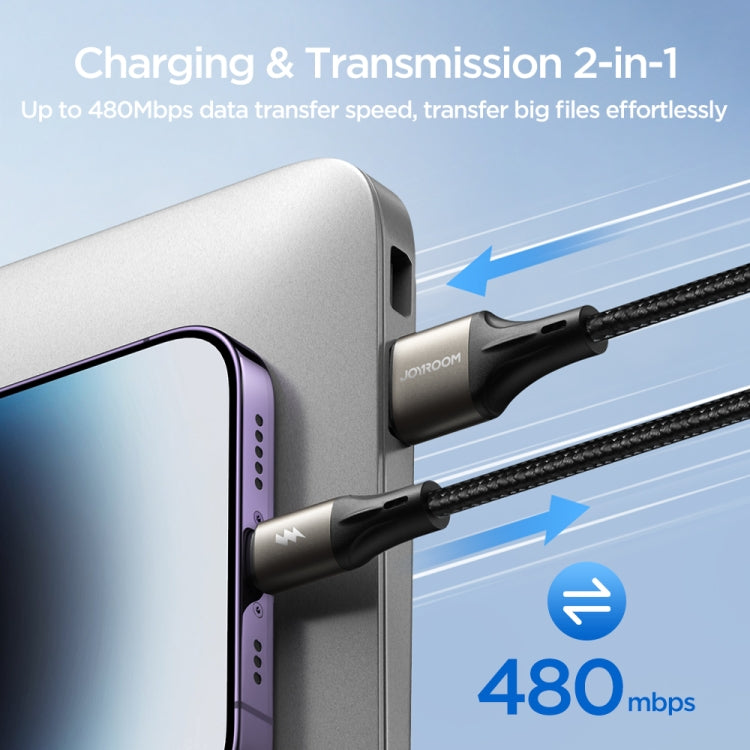 JOYROOM SA25-AC3 3A USB to USB-C/Type-C Fast Charge Data Cable, 1.2m, 2m, 3m Shello's Creative Boutique