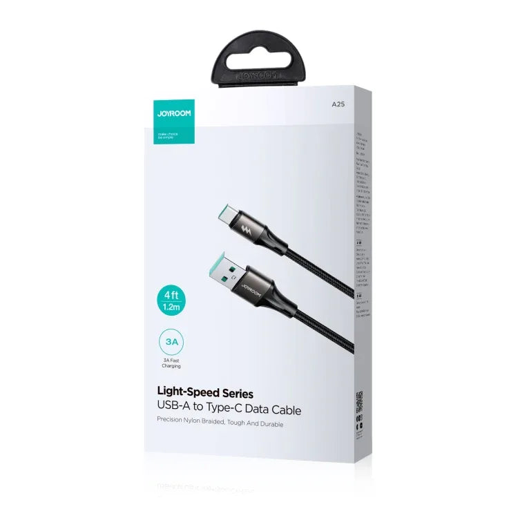JOYROOM SA25-AC3 3A USB to USB-C/Type-C Fast Charge Data Cable - Shello's Creative Boutique