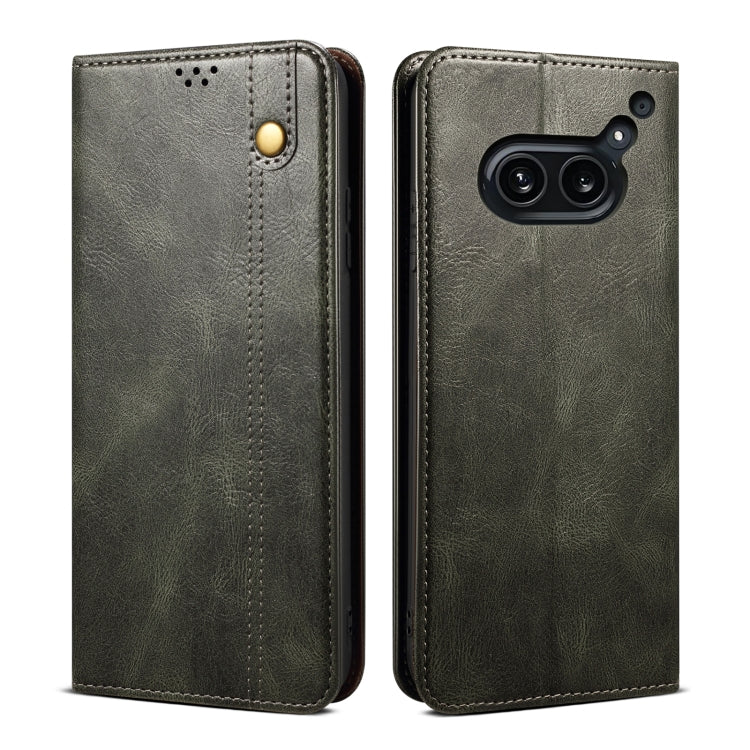Oil Wax Crazy Horse Texture Leather Phone Case, For Nothing Phone 3, For Nothing CMF Phone 2 Pro, For Nothing Phone 3a, For Nothing Phone 3a Pro, For Nothing CMF Phone 1, For Nothing Phone 2A - Shello's Creative Boutique