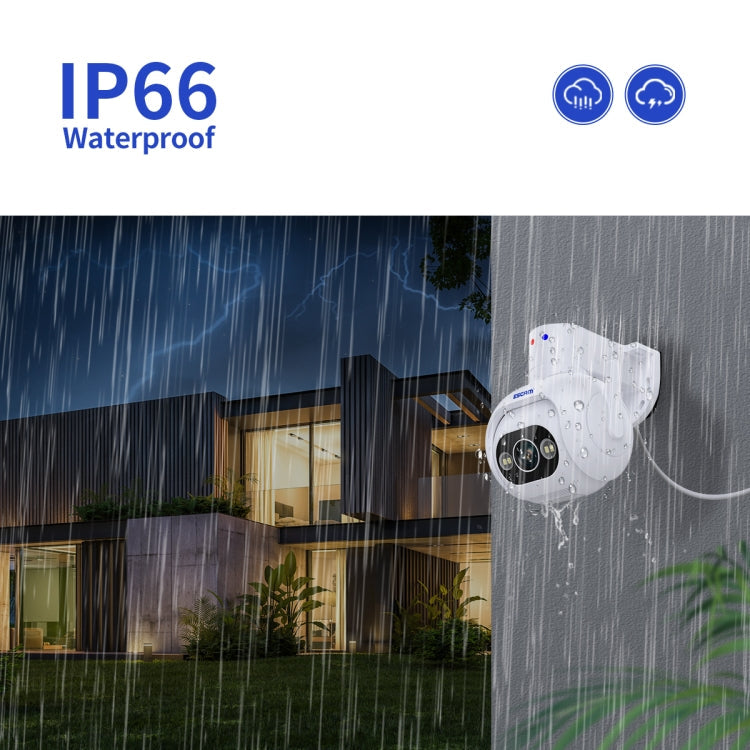 ESCAM PT304 HD 4MP Humanoid Detection Tracking WiFi Connection Sound Alarm Intelligent Night Vision H.265 Camera, US Plug, AU Plug, EU Plug, UK Plug SUNSKY