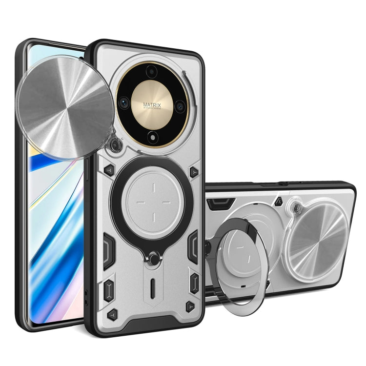CD Texture Sliding Camshield Magnetic Holder Phone Case, For Honor X7b, For Honor X5 Plus, For Honor X9b, For Honor 90 Lite 5G - Shello's Creative Boutique