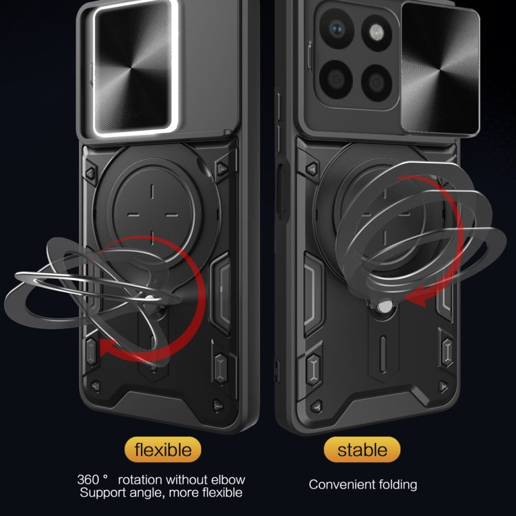 CD Texture Sliding Camshield Magnetic Holder Phone Case, For Honor X8 5G / X6 4G, For Honor X8 4G - Shello's Creative Boutique