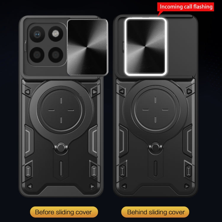 CD Texture Sliding Camshield Magnetic Holder Phone Case, For Honor X8 5G / X6 4G, For Honor X8 4G - Shello's Creative Boutique