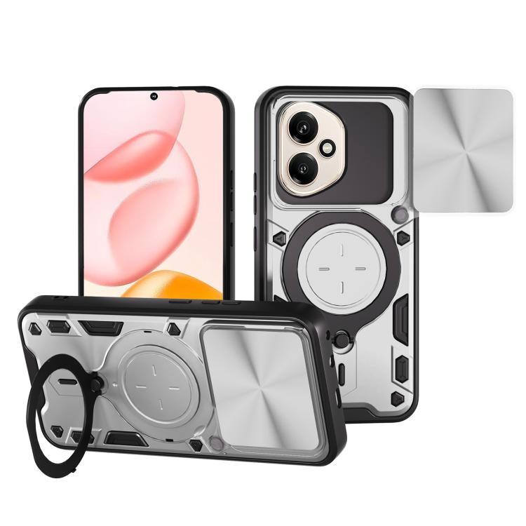 CD Texture Sliding Camshield Magnetic Holder Phone Case, For Honor 400 Pro Global 160.8mm, For Honor 400 Lite Global, For Honor 400 Global 156.5mm, For Honor Magic7 Pro - Shello's Creative Boutique