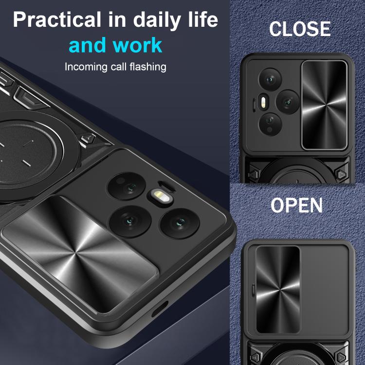 CD Texture Sliding Camshield Magnetic Holder Phone Case, For Honor 400 Pro Global 160.8mm, For Honor 400 Lite Global, For Honor 400 Global 156.5mm, For Honor Magic7 Pro - Shello's Creative Boutique
