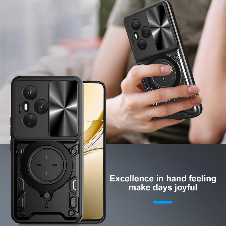 CD Texture Sliding Camshield Magnetic Holder Phone Case, For Honor 400 Pro Global 160.8mm, For Honor 400 Lite Global, For Honor 400 Global 156.5mm, For Honor Magic7 Pro - Shello's Creative Boutique