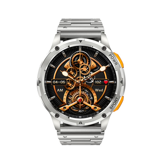 AK59 1.43 inch AMLOED Round Screen Steel Strap Smart Watch - Shello's Creative Boutique