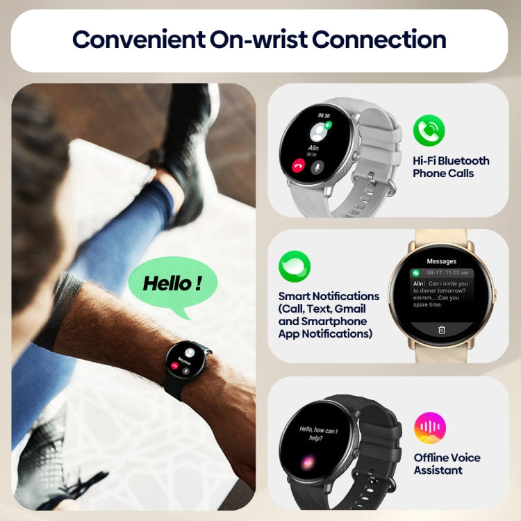 Zeblaze GTR 3 Pro 1.43 inch Screen Voice Calling Smart Watch, Support Heart Rate / Blood Pressure / Blood Oxygen Shello's Creative Boutique