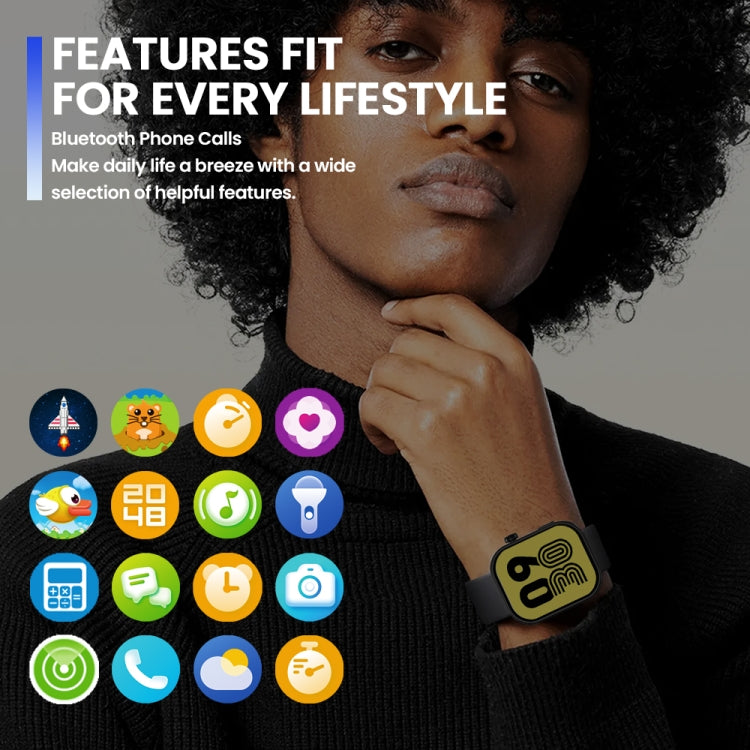 Zeblaze Btalk Plus 2.03 inch Screen Voice Calling Smart Watch, Support Heart Rate / Blood Pressure / Blood Oxygen - Shello's Creative Boutique