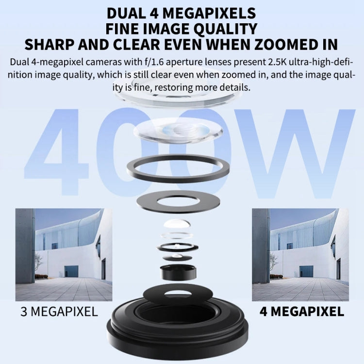 Xiaomi CW500 Dual Camera 8MP Outdoor IP66 Waterproof Support AI Detection Two-Way Voice WiFi Camera, US Plug, CW500 Dual Camera SUNSKY