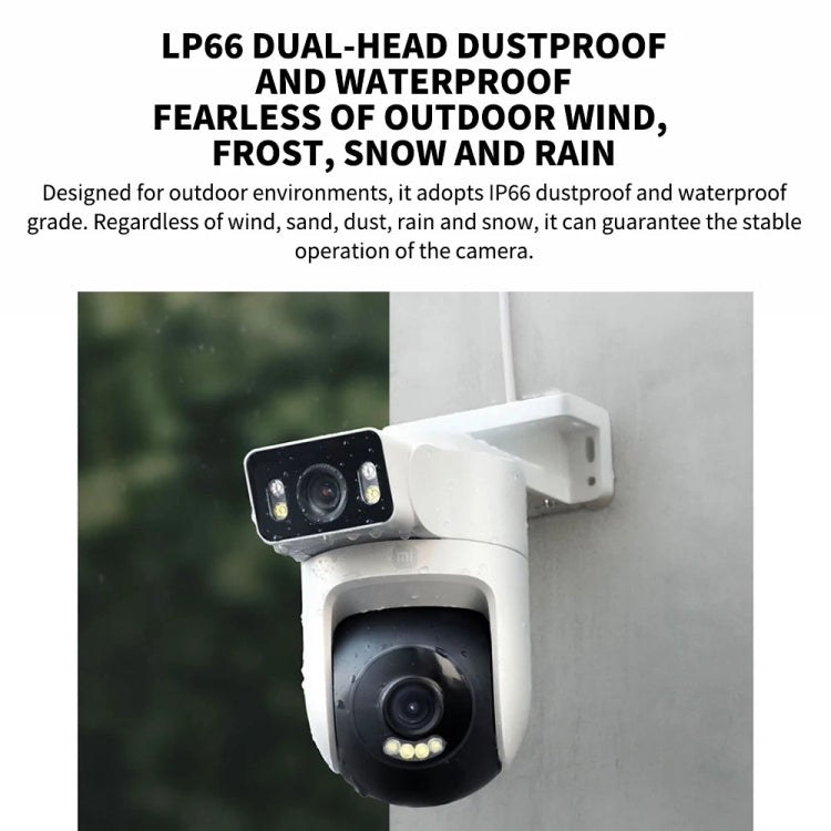 Xiaomi CW500 Dual Camera 8MP Outdoor IP66 Waterproof Support AI Detection Two-Way Voice WiFi Camera, US Plug, CW500 Dual Camera SUNSKY