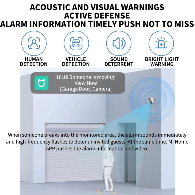 Xiaomi CW500 Dual Camera 8MP Outdoor IP66 Waterproof Support AI Detection Two-Way Voice WiFi Camera, US Plug, CW500 Dual Camera SUNSKY