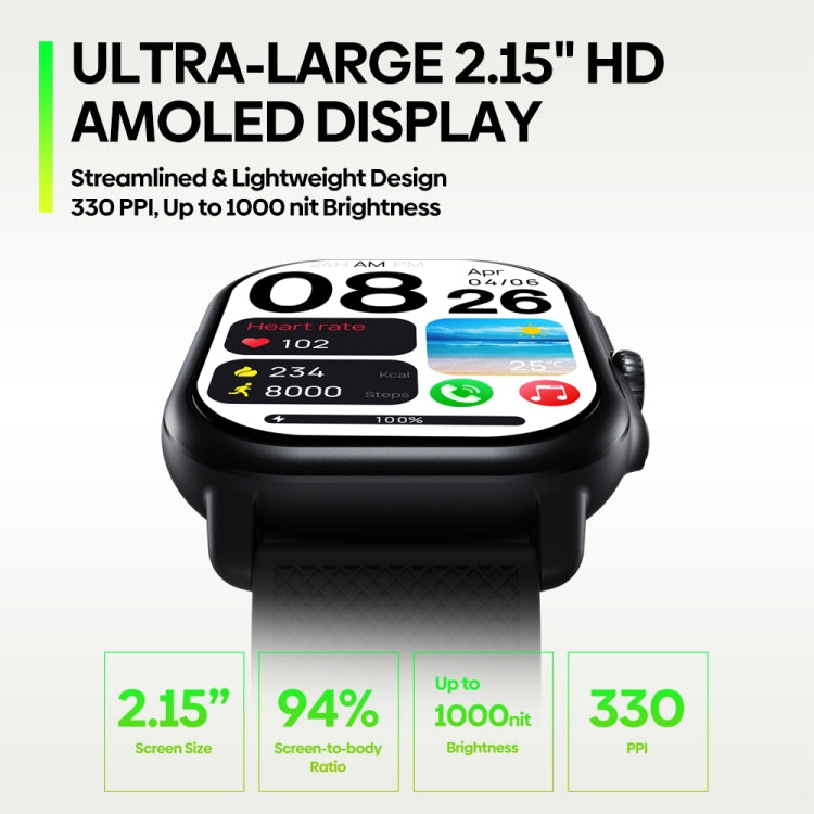 Zeblaze Beyond 3 Pro 2.15 inch Screen Stylish GPS Smartwatch Supports Bluetooth Calling - Shello's Creative Boutique