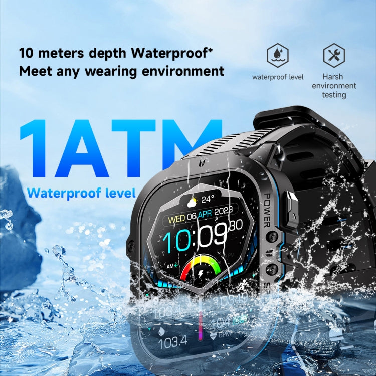 LEMFO C26 1.96 inch Sport Smart Watch, Support Bluetooth Call / Message Notification / Heart Rate / Blood Pressure Health Monitor Shello's Creative Boutique