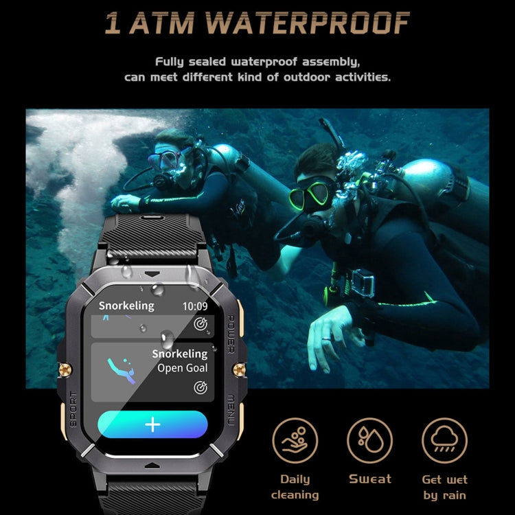 LEMFO C28 2.02 inch Sport Smart Watch, Support Bluetooth Call / Sleep / Blood Oxygen / Heart Rate / Blood Pressure Health Monitor - Shello's Creative Boutique