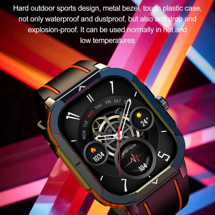 LEMFO HK56 2.06 inch BT5.3 IP68 Sport Smart Watch, Support Bluetooth Call / Message Notification / Heart Rate / Blood Pressure Health Monitor - Shello's Creative Boutique
