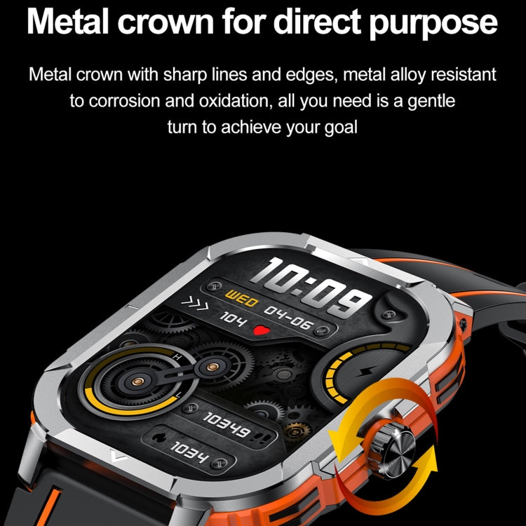 LEMFO HK56 2.06 inch BT5.3 IP68 Sport Smart Watch, Support Bluetooth Call / Message Notification / Heart Rate / Blood Pressure Health Monitor - Shello's Creative Boutique
