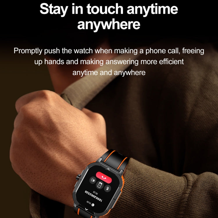 LEMFO HK56 2.06 inch BT5.3 IP68 Sport Smart Watch, Support Bluetooth Call / Message Notification / Heart Rate / Blood Pressure Health Monitor - Shello's Creative Boutique