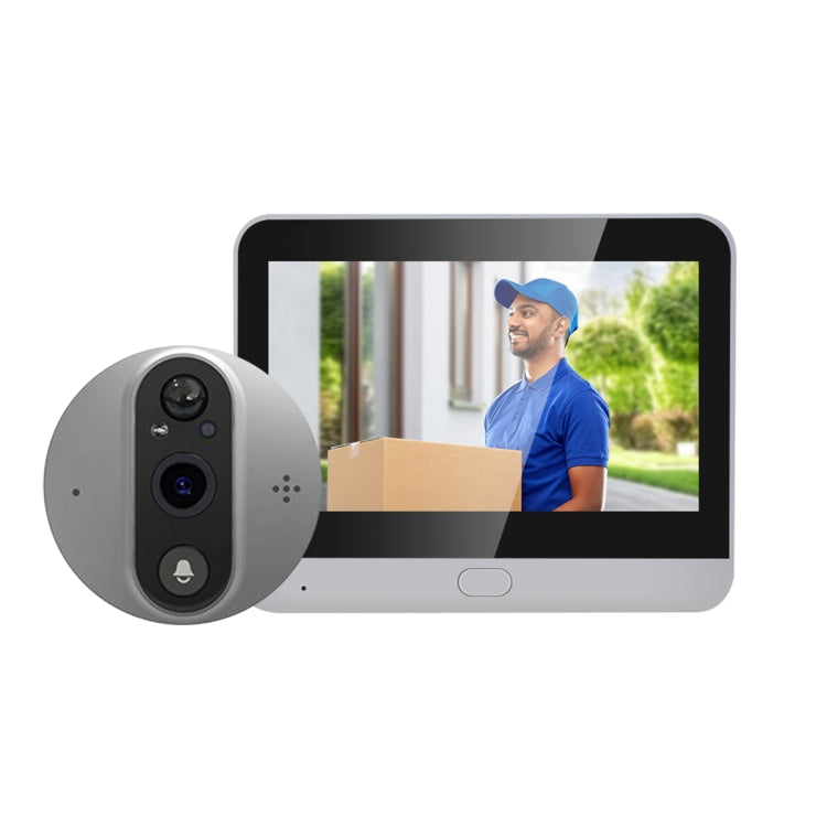 ESCAM C89 1080P 4.3 inch Smart Digital Door Viewer, Support Wide Angle PIR & Night Vision Photo, C89 (Dark Grey), C89 (Silver) SUNSKY