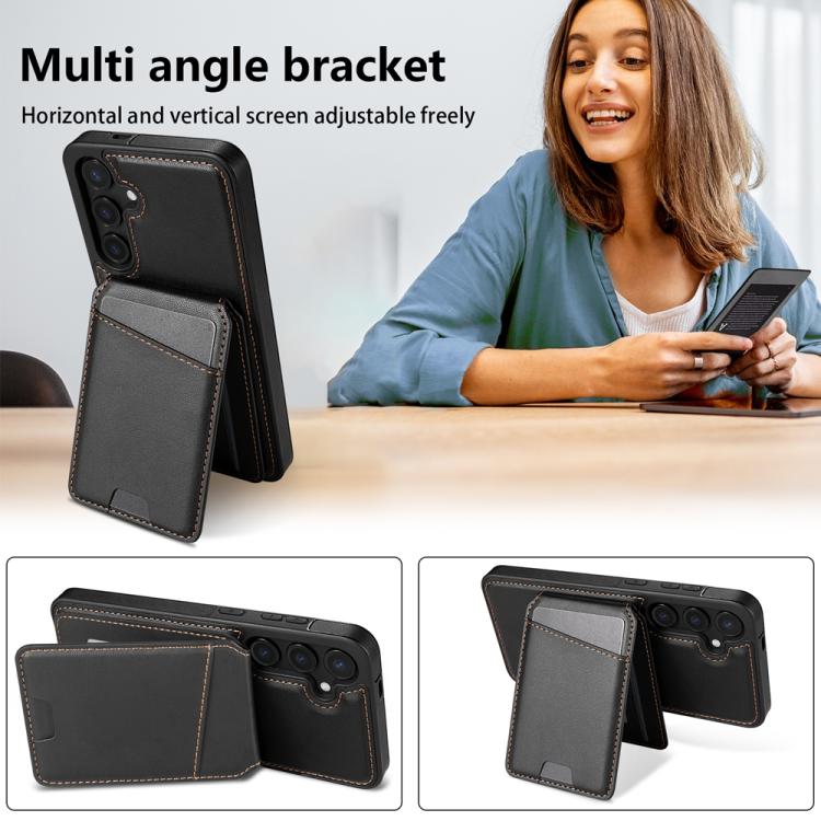 Skin Feel Detachable Card Bag Magsafe Phone Case, For Samsung Galaxy S25 5G, For Samsung Galaxy S25+ 5G, For Samsung Galaxy S25 Ultra 5G, For Samsung Galaxy S24 FE 5G SUNSKY