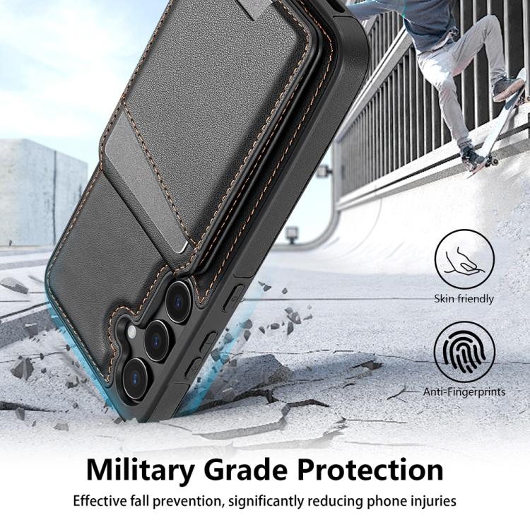 Skin Feel Detachable Card Bag Magsafe Phone Case, For Samsung Galaxy S25 5G, For Samsung Galaxy S25+ 5G, For Samsung Galaxy S25 Ultra 5G, For Samsung Galaxy S24 FE 5G SUNSKY