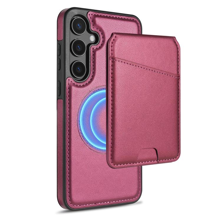 Skin Feel Detachable Card Bag Magsafe Phone Case, For Samsung Galaxy S25 5G, For Samsung Galaxy S25+ 5G, For Samsung Galaxy S25 Ultra 5G, For Samsung Galaxy S24 FE 5G SUNSKY
