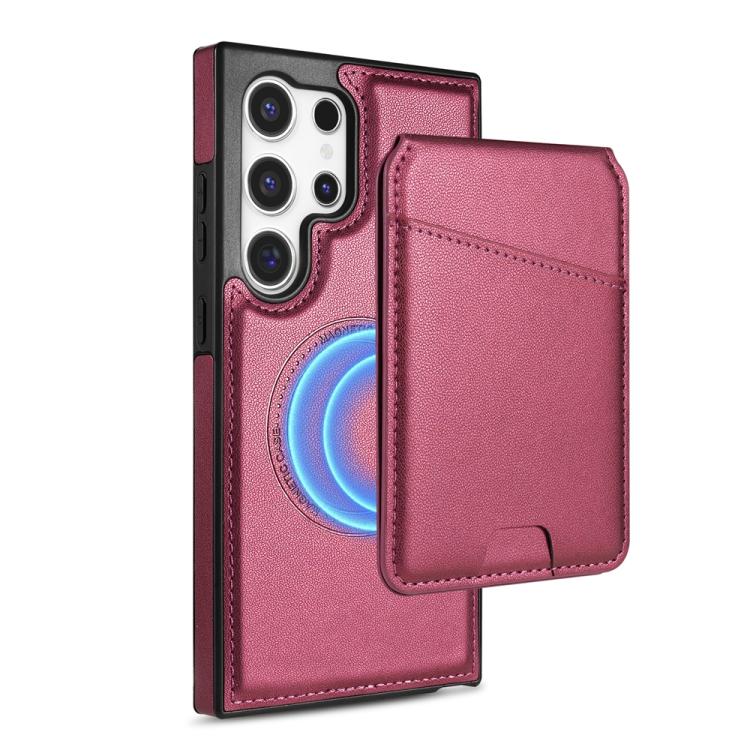Skin Feel Detachable Card Bag Magsafe Phone Case, For Samsung Galaxy S23 Ultra 5G, For Samsung Galaxy S23+ 5G, For Samsung Galaxy S23 5G, For Samsung Galaxy S20 FE 5G SUNSKY