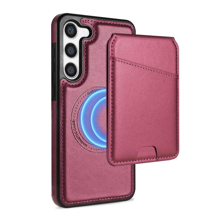 Skin Feel Detachable Card Bag Magsafe Phone Case, For Samsung Galaxy S23 Ultra 5G, For Samsung Galaxy S23+ 5G, For Samsung Galaxy S23 5G, For Samsung Galaxy S20 FE 5G SUNSKY