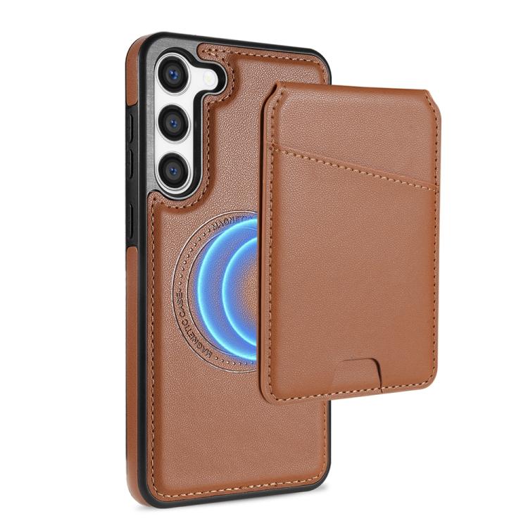 Skin Feel Detachable Card Bag Magsafe Phone Case, For Samsung Galaxy S23 Ultra 5G, For Samsung Galaxy S23+ 5G, For Samsung Galaxy S23 5G, For Samsung Galaxy S20 FE 5G SUNSKY