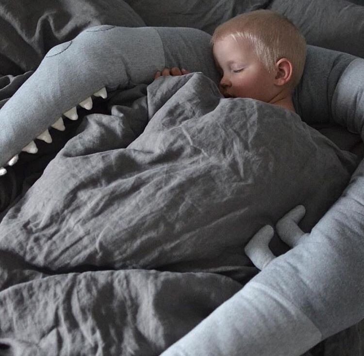 Soft Crocodile Plush Pillow - Bed Rails Crib Bumper Animal Shape Nursery Cradle Decor, Best Gift For Baby Toddler and Children eprolo