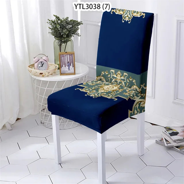 European Elements Style Cover For Dining Living Room Chair Cover Flowers Pattern Dining Furniture Chairs Covers Home Stuhlbezug eprolo