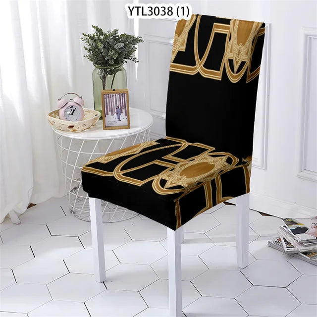 European Elements Style Cover For Dining Living Room Chair Cover Flowers Pattern Dining Furniture Chairs Covers Home Stuhlbezug eprolo
