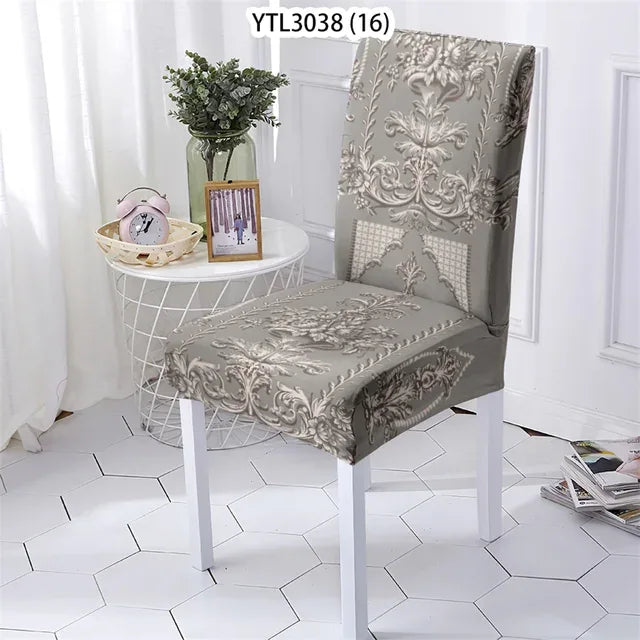 European Elements Style Cover For Dining Living Room Chair Flowers Pattern Dining Furniture - Shello's Creative Boutique