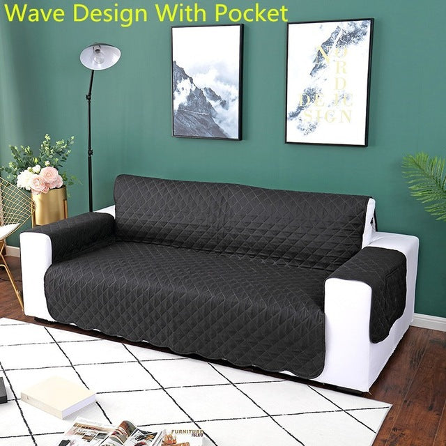 Sofa Couch Cover Chair Throw Pet Dog Kids Mat Furniture Protector Reversible Removable Armrest Slipcovers 1/2/3 Seat eprolo