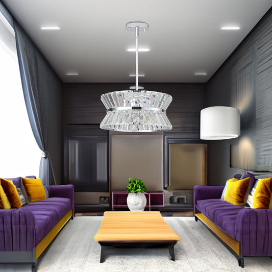 Modern Crystal Chandelier for Living-Room Round  Cristal Lamp Luxury Home Decor Light Fixture eprolo