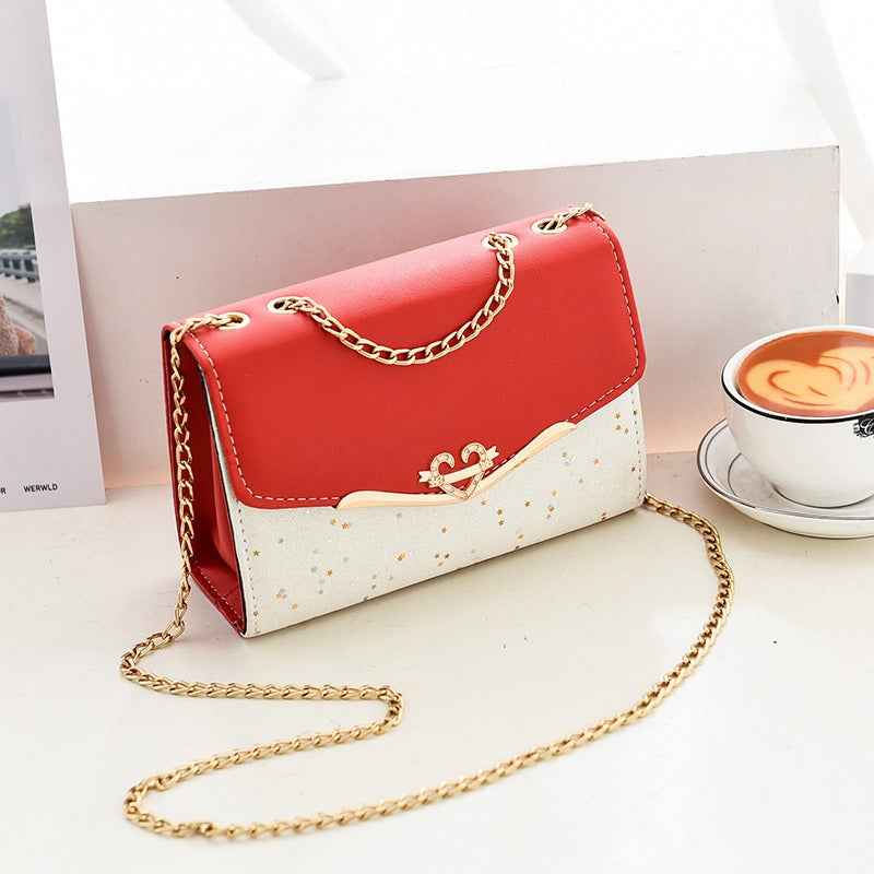 Korean Sequin Crossbody Bag for Women - Stylish Single Shoulder Mobile Wallet Bag