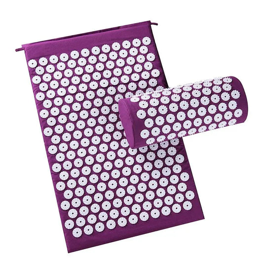 Acupressure Massager Mat Relieve Stress Pain Yoga Mat Natural Relief Stress Tension Body Massage Pillow Cushion - Shello's Creative Boutique