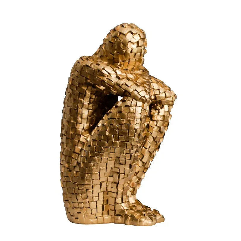Light Luxury Simple Study Figure Ornaments - Creative Home Decorations for Living Room, Office & TV Cabinet - Shello's Creative Boutique