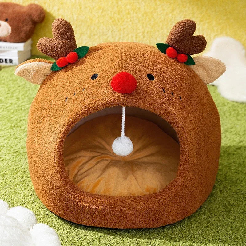 Adorable Toast Bread Pet Bed - Cozy Semi-Enclosed Cat & Dog Bed - Shello's Creative Boutique