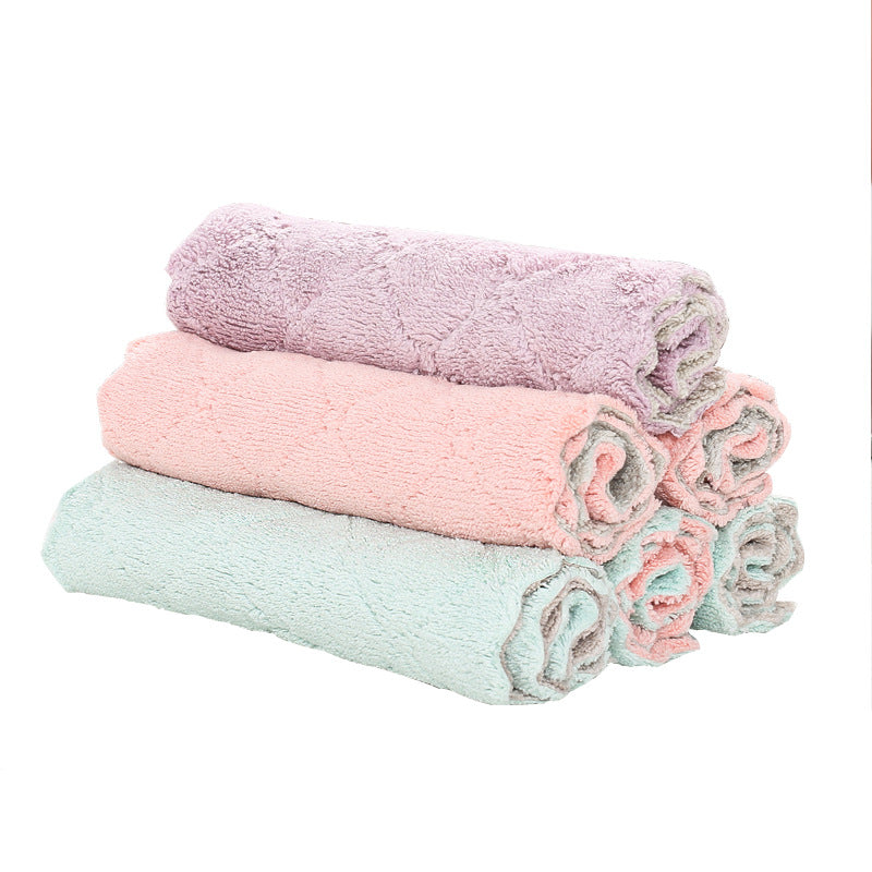 Kitchen Rags Absorb Water, Do Not Lose Hair, Thicken Housework, Clean And Do Not Stick To Oil, Wipe Table Towel, Household Dishcloth eprolo