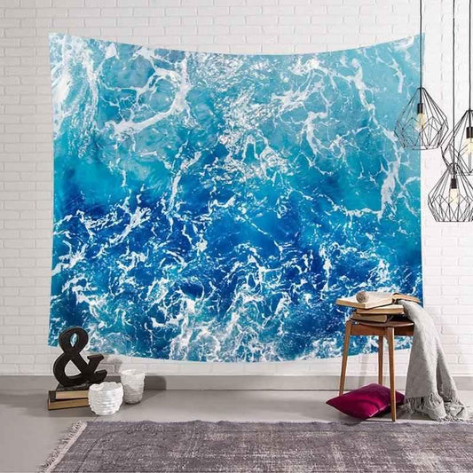 3D Beach Wave Wall Tapestry - Bohemian Hippie Decor & Multi-Purpose Beach Towel - Shello's Creative Boutique