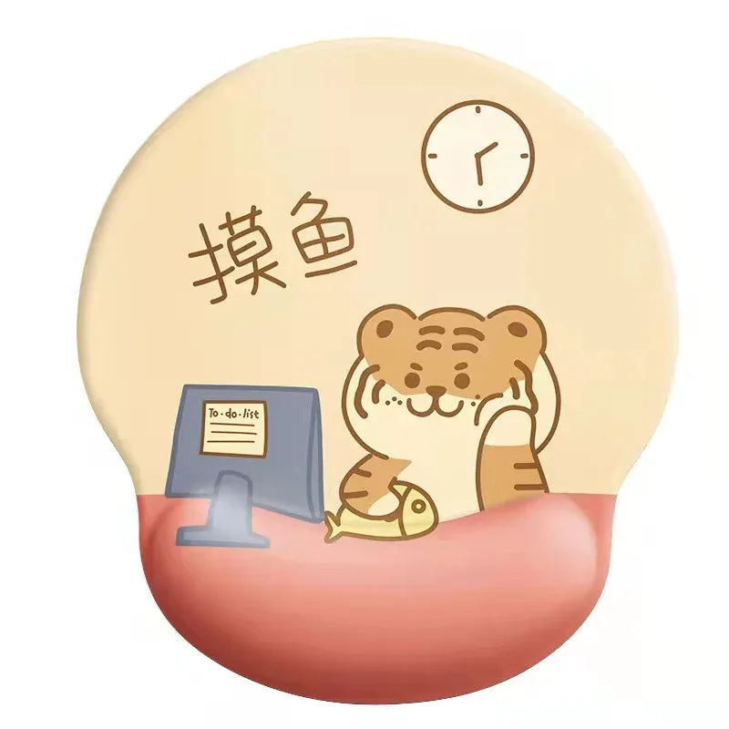 Bear mouse pad wrist mouse pad girls soft pad cute wrist pad 3d silicone wrist pad hand rest - Shello's Creative Boutique