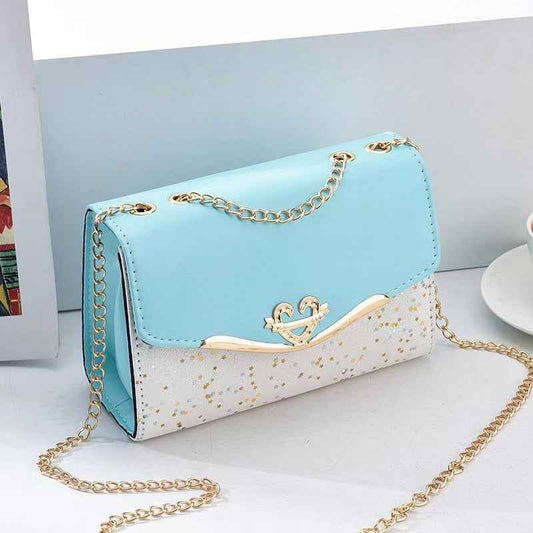 Korean Sequin Crossbody Bag for Women - Stylish Single Shoulder Mobile Wallet Bag