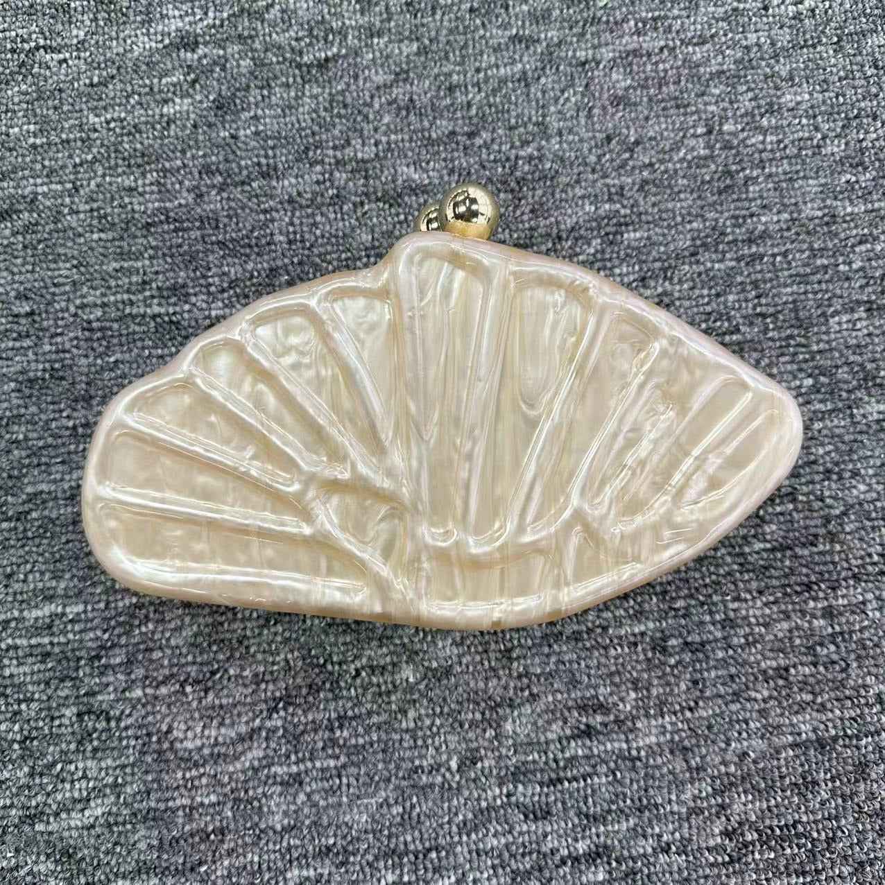 Diagonal Cross Bag Scallop Shaped Acrylic Bag