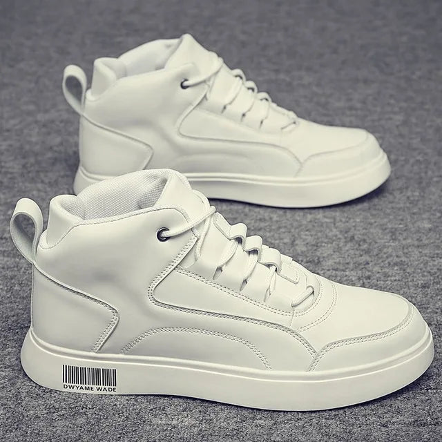 Brand Men's Sneakers Trendy High Top Casual Shoes Lace Up Flats Outdoor Trainer Shoes For Men White Tenis Shoes Zapatos Hombres eprolo